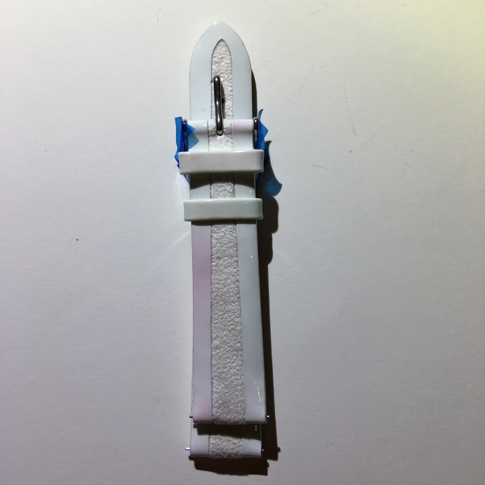 Michele 18mm White Watch Band